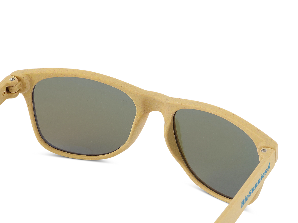Yellow BioSunnies Classic Mirror - Angled view
