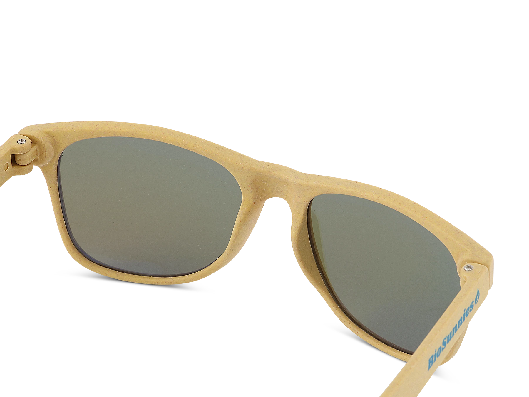 Yellow BioSunnies Classic Mirror - Angled view