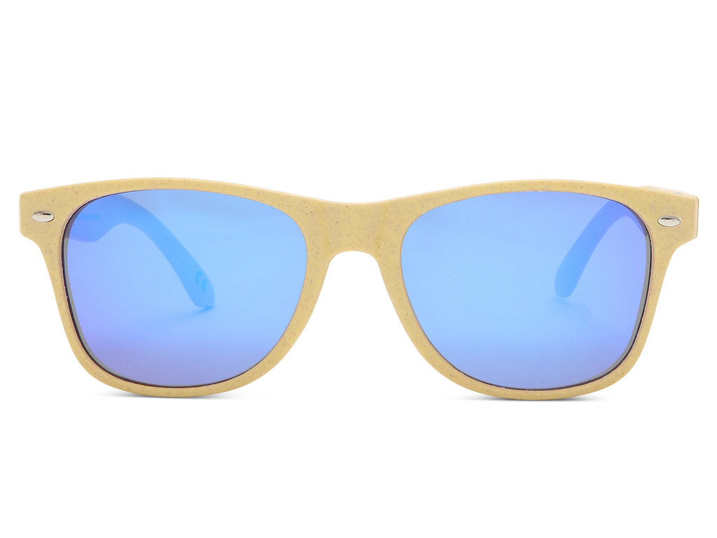 Yellow BioSunnies Classic Mirror - Front view