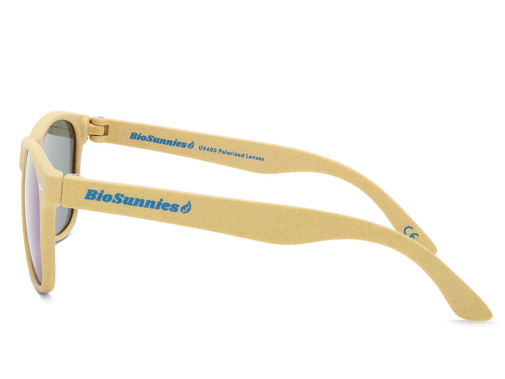 Yellow BioSunnies Classic Mirror - Side view